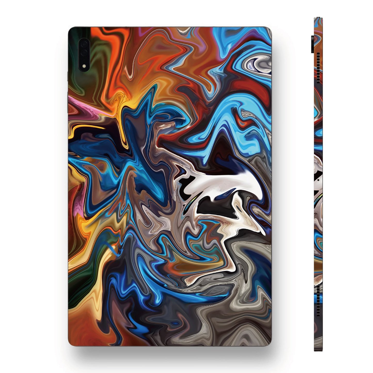 Galaxy Tab wrap film - Multicolor Abstract Fire Flame 彩色熔岩火焰