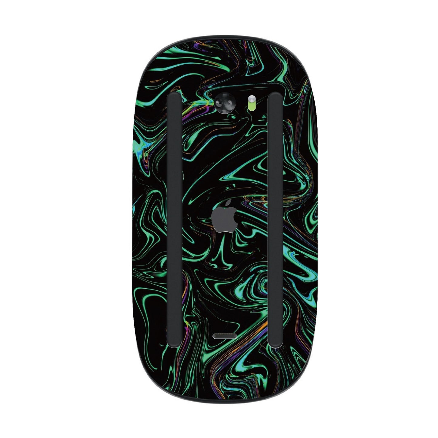 Magic Mouse - Green Abstract Fire Flame 綠色熔岩火焰