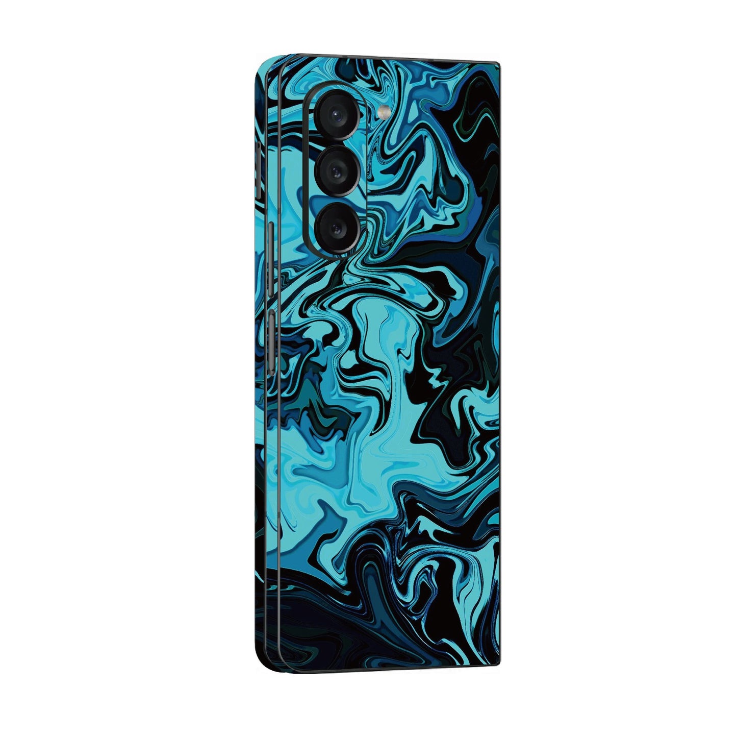 Blue Abstract Fire Flame 藍色熔岩火焰