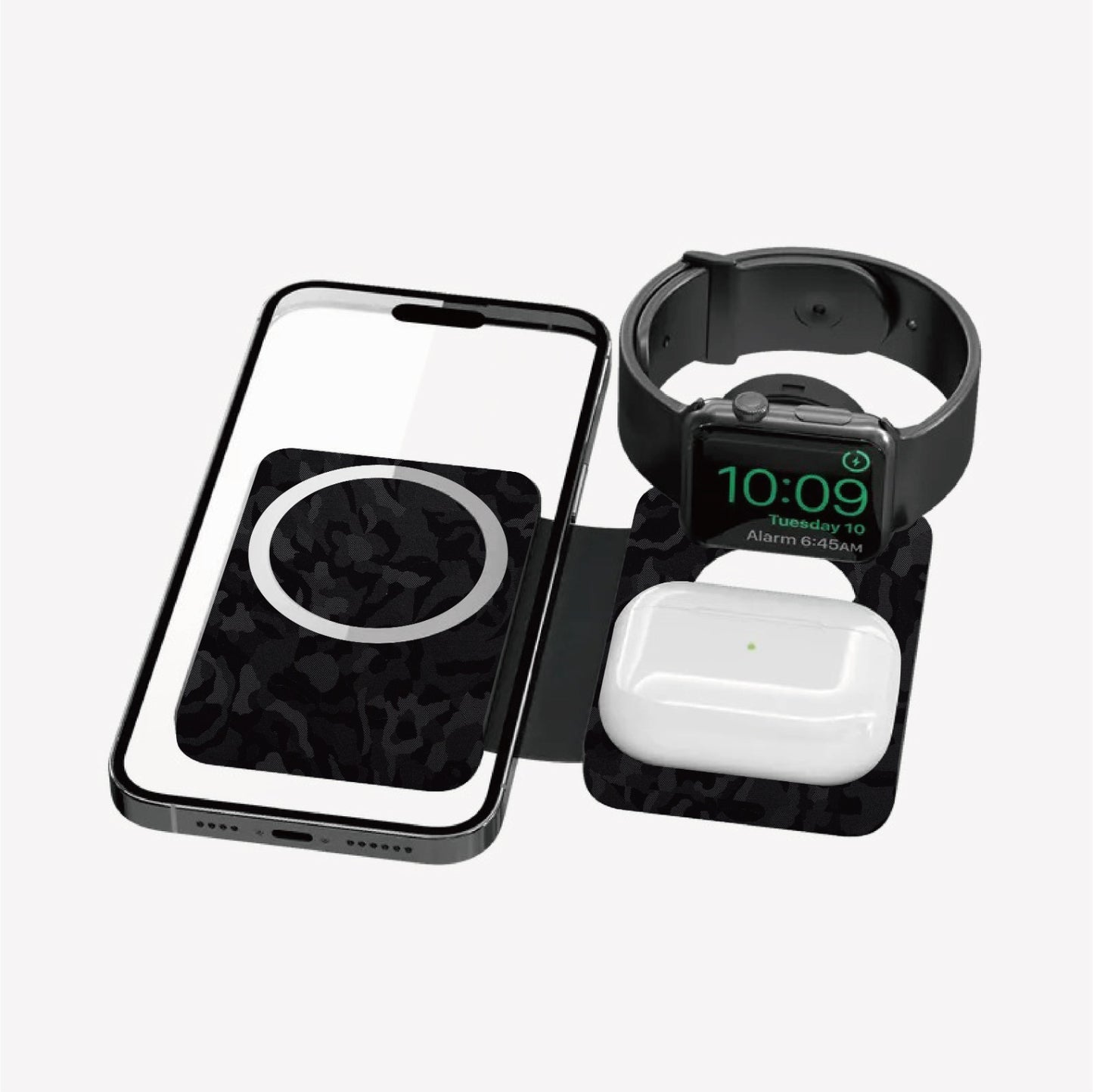 【 EGO X Airfilm 】
3in1 MAGPAD2 Magsafe 充電器 - Black Camouflage 鍛黑迷彩