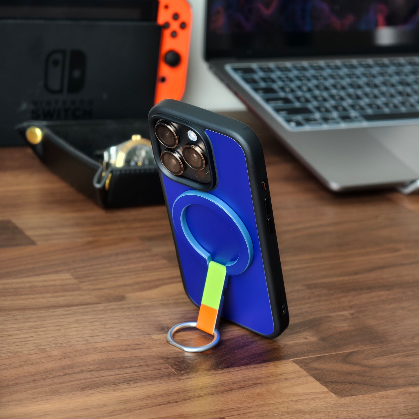 Magnetic Grip With Adjustable Stand - Admiral Blue 冰霧寶石藍