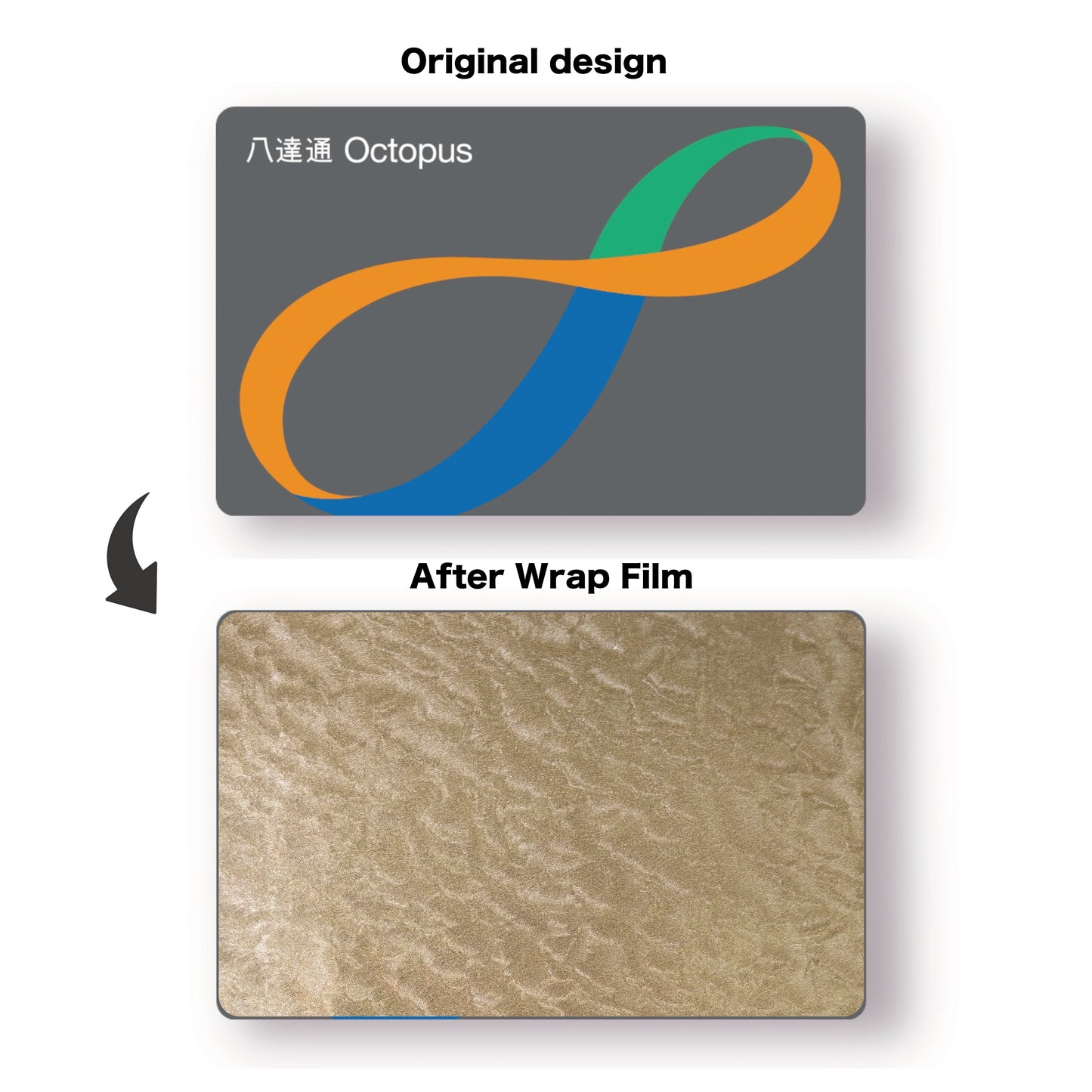 Octopus Card - Golden Wave 鑄造金海浪