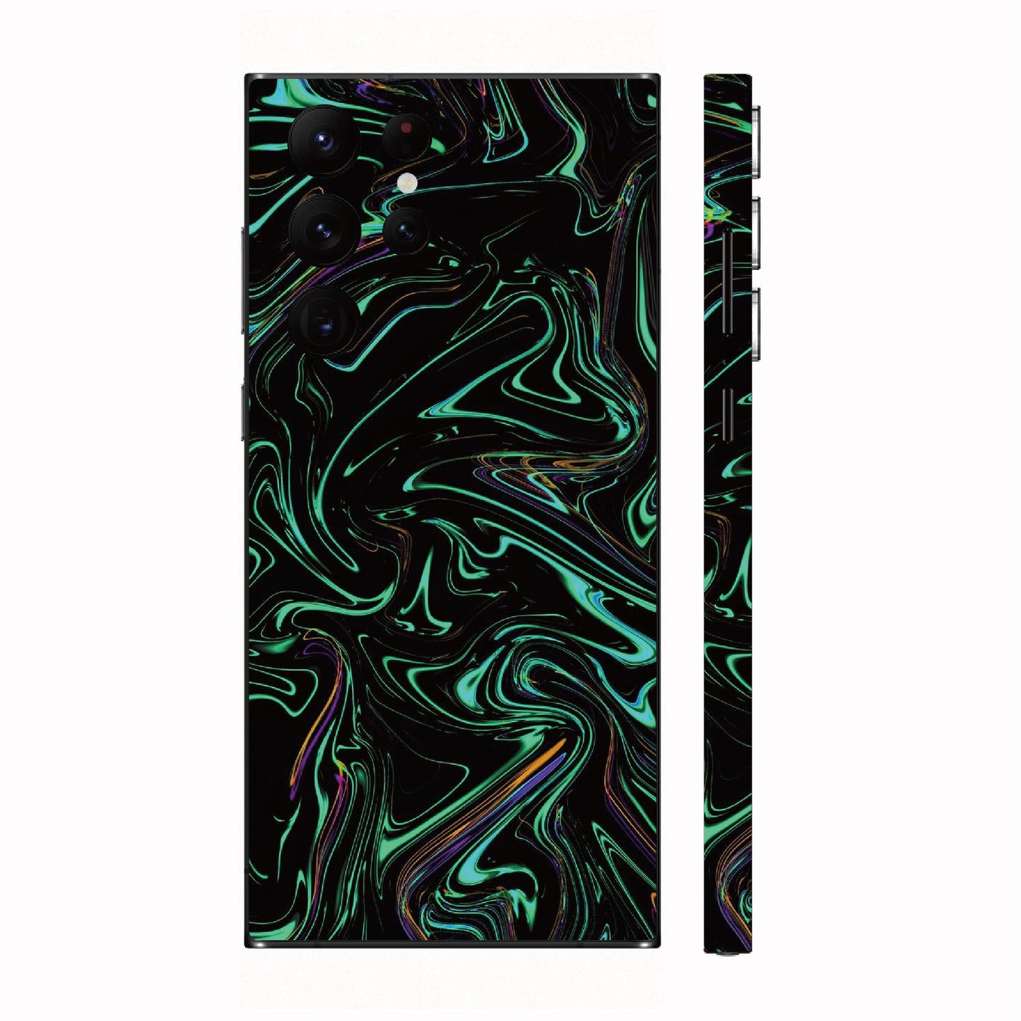 Green Abstract Fire Flame 綠色熔岩火焰