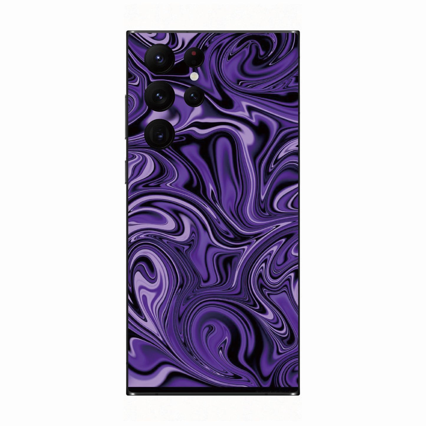 Samsung Back Protector - Lilac Abstract Fire Flame 紫色熔岩火焰