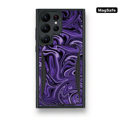 Defender Case - Lilac Abstract Fire Flame 紫色熔岩火焰