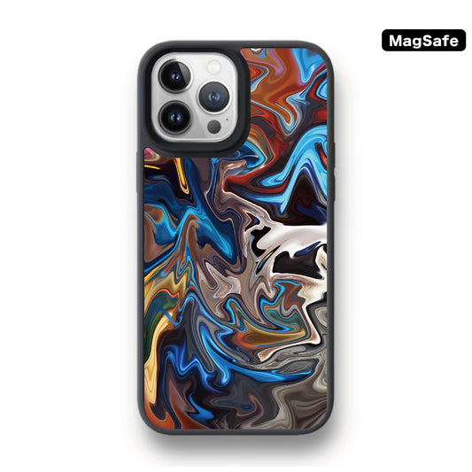 Defender Case - Multicolor Abstract Fire Flame 彩色熔岩火焰