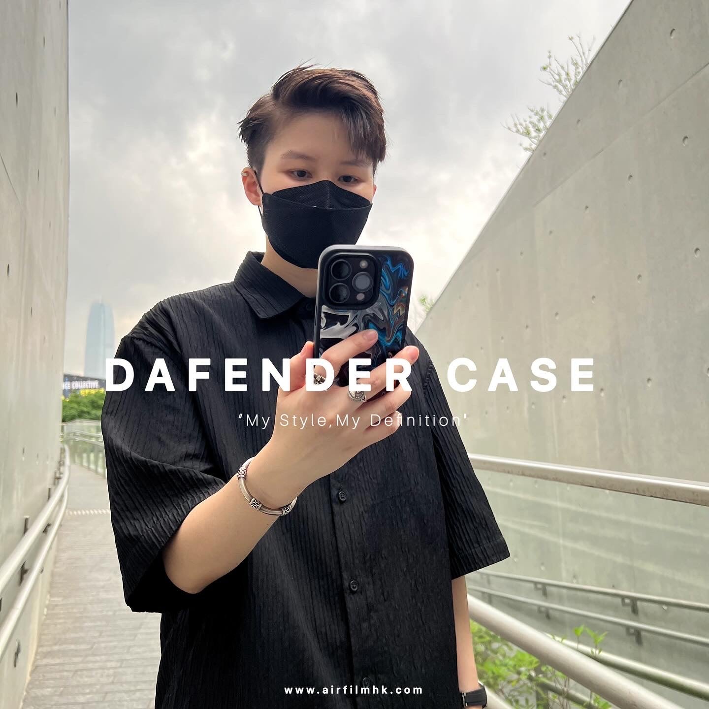 Defender Case - Multicolor Abstract Fire Flame 彩色熔岩火焰