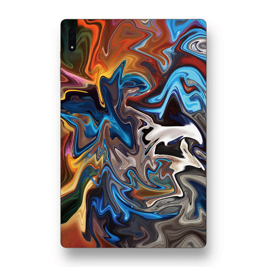 Galaxy Tab wrap film - Multicolor Abstract Fire Flame 彩色熔岩火焰