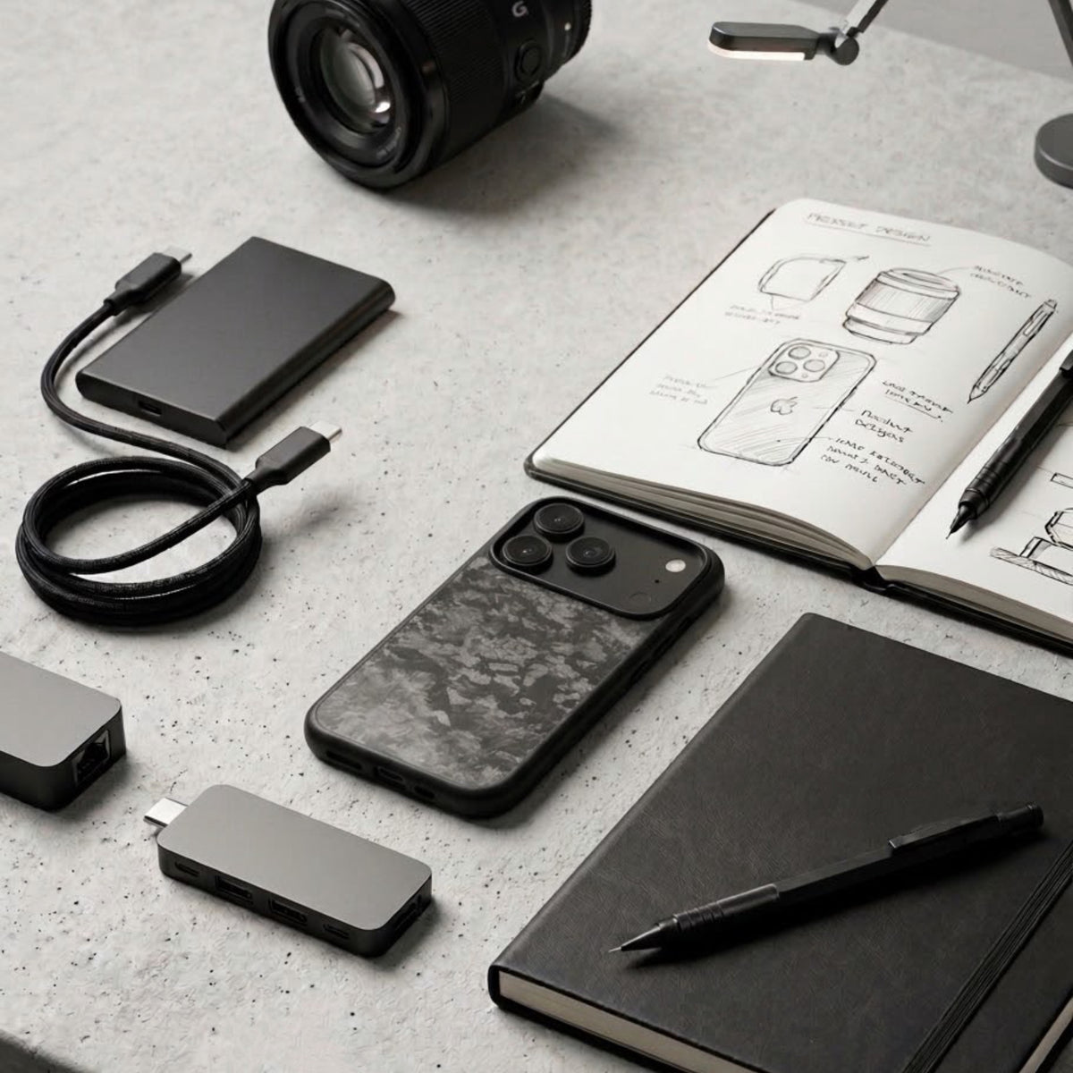 MagSafe Ghost Metallic Black 鑄造幽靈黑手機殻