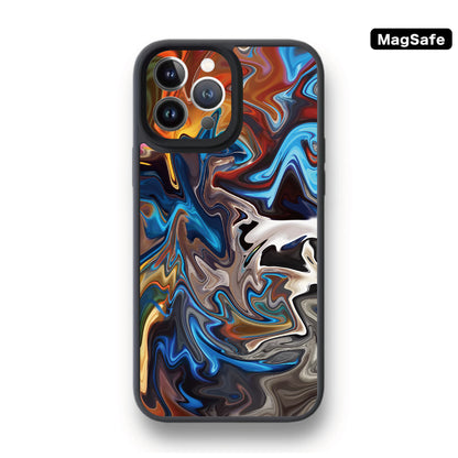 Defender Case - Multicolor Abstract Fire Flame 彩色熔岩火焰