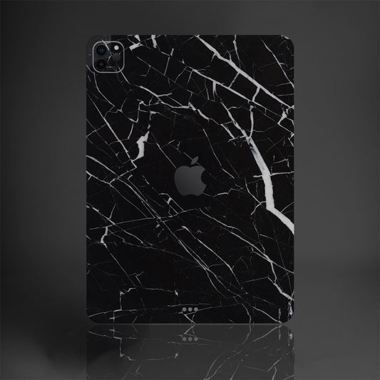 iPad wrap film - Black Marble 黑雲石