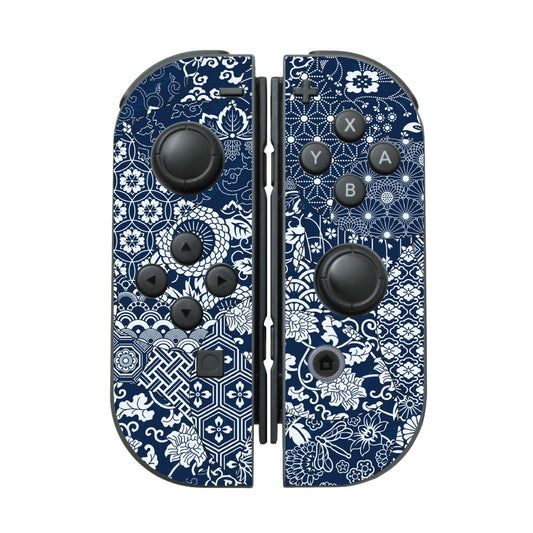 SWITCH Joy-Con - Japanese Border 青海波松青