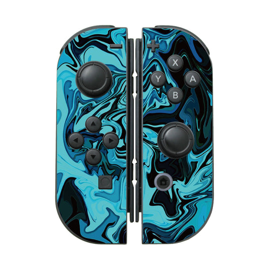 SWITCH Joy-Con - Blue Abstract Fire Flame 藍色熔岩火焰