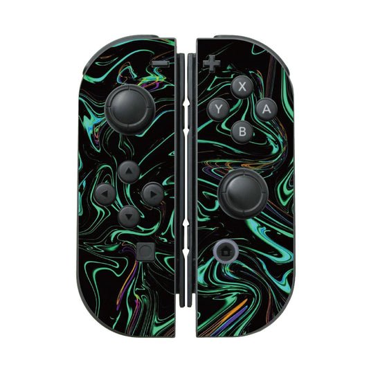 SWITCH Joy-Con - Green Abstract Fire Flame 綠色熔岩火焰