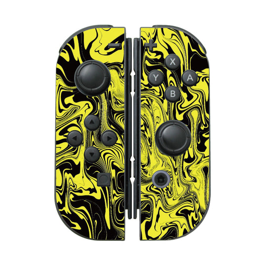 SWITCH Joy-Con - Yellow Abstract Fire Flame 黃色熔岩火焰