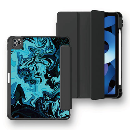 Defender Case - Blue Abstract Fire Flame 藍色熔岩火焰