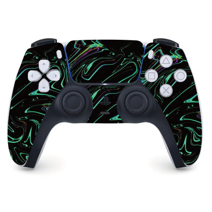 Sony DualSense - Green Abstract Fire Flame 綠色熔岩火焰