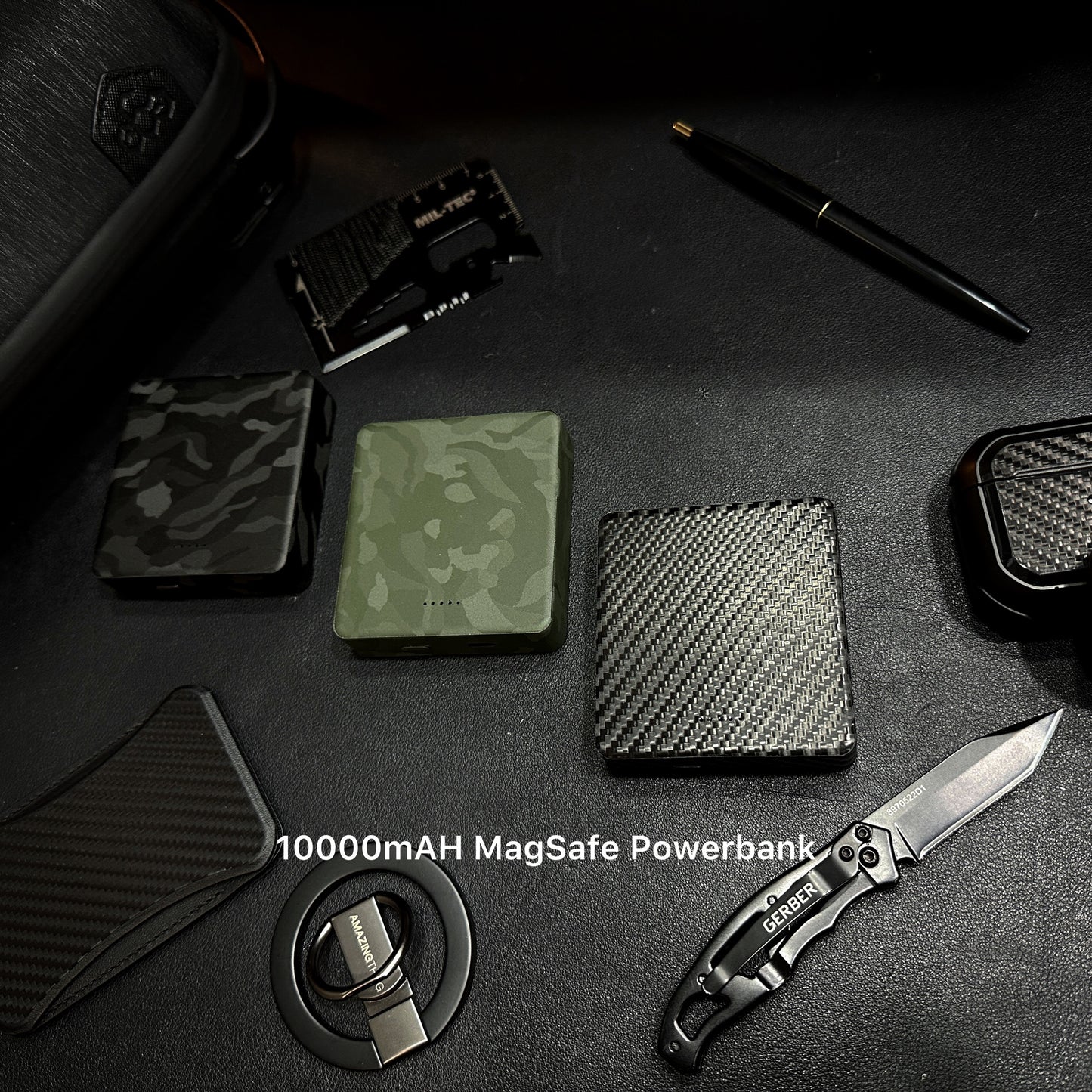 8000mAh MagSafe 15W PowerBank - Green Camouflage 軍綠迷彩