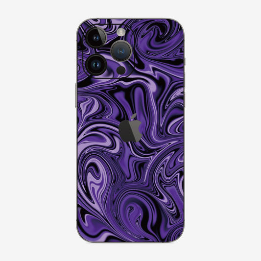 Back Protector - Lilac Abstract Fire Flame 紫色熔岩火焰