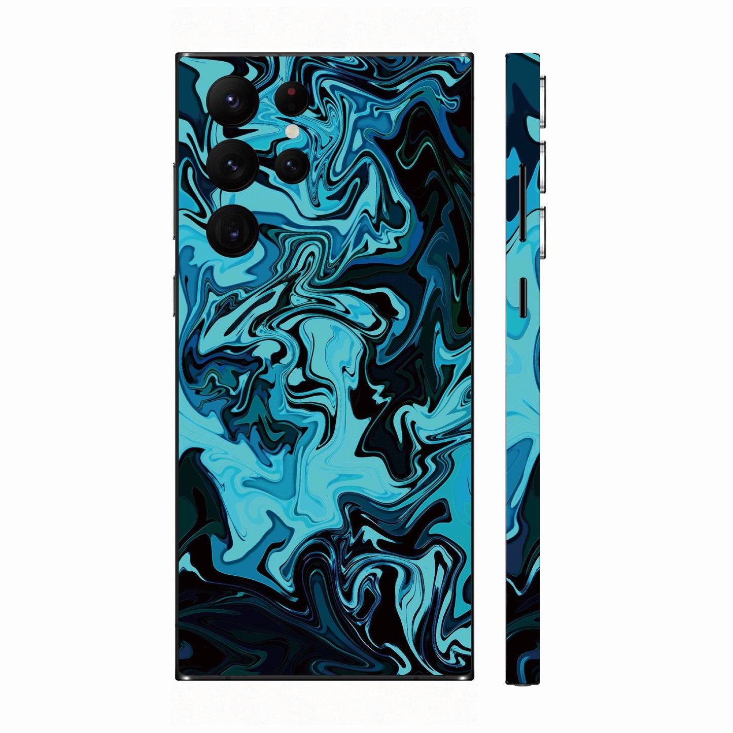 Blue Abstract Fire Flame藍色熔岩火焰